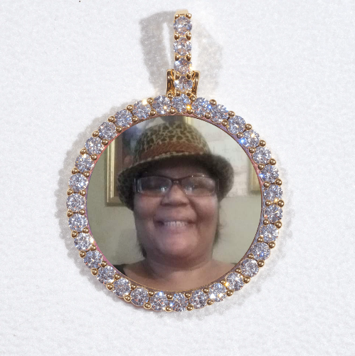 3D CIRCLE CUSTOM PICTURE PENDANT SMALL SIZE