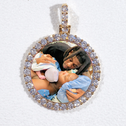 3D CIRCLE CUSTOM PICTURE PENDANT SMALL SIZE