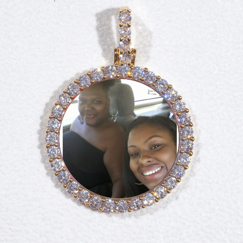 3D CIRCLE CUSTOM PICTURE PENDANT SMALL SIZE