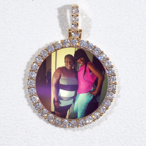 3D CIRCLE CUSTOM PICTURE PENDANT SMALL SIZE