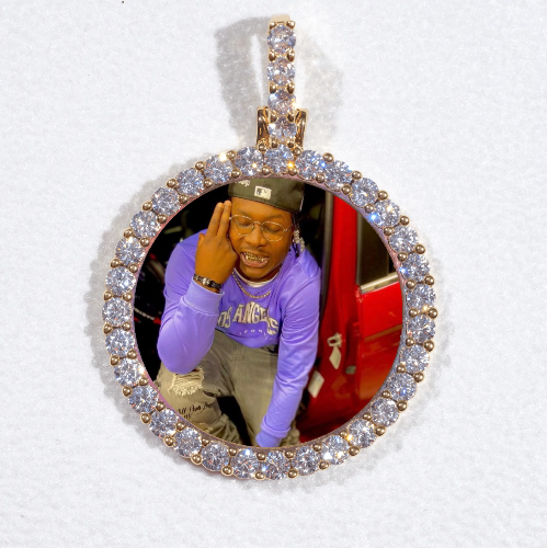 3D CIRCLE CUSTOM PICTURE PENDANT SMALL SIZE