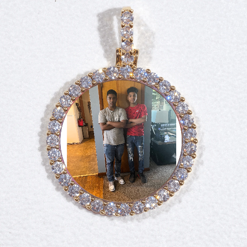 3D CIRCLE CUSTOM PICTURE PENDANT SMALL SIZE