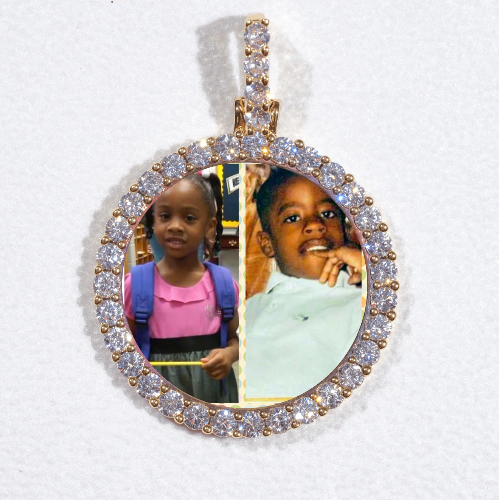 3D CIRCLE CUSTOM PICTURE PENDANT SMALL SIZE