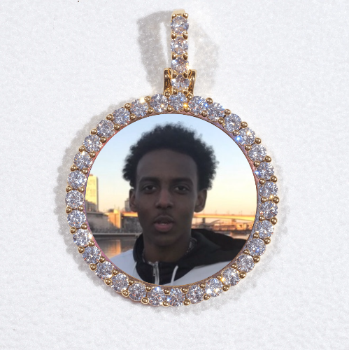 3D CIRCLE CUSTOM PICTURE PENDANT SMALL SIZE