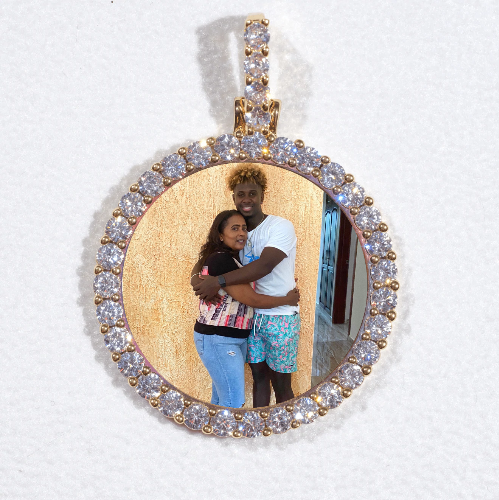 3D CIRCLE CUSTOM PICTURE PENDANT SMALL SIZE