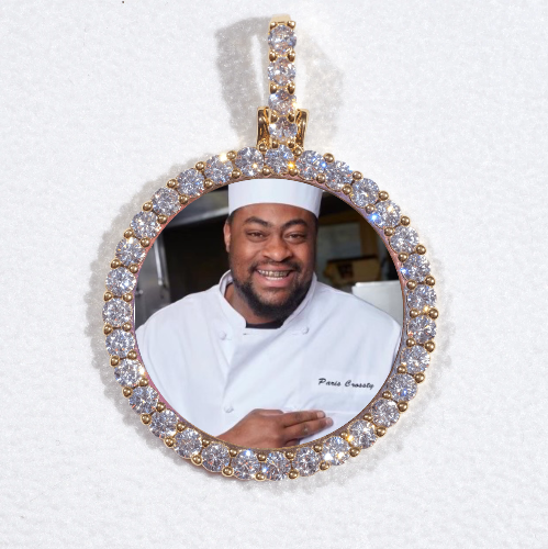 3D CIRCLE CUSTOM PICTURE PENDANT SMALL SIZE
