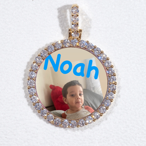 3D CIRCLE CUSTOM PICTURE PENDANT SMALL SIZE