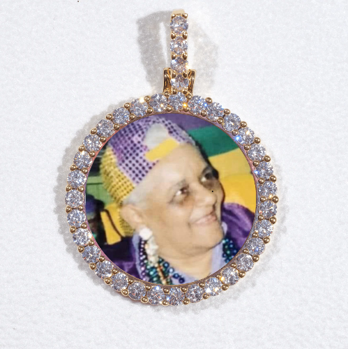 3D CIRCLE CUSTOM PICTURE PENDANT SMALL SIZE