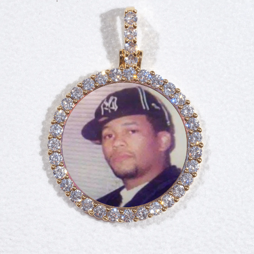 3D CIRCLE CUSTOM PICTURE PENDANT SMALL SIZE