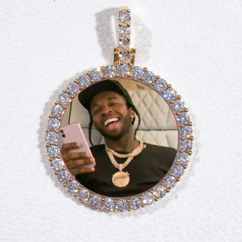 3D CIRCLE CUSTOM PICTURE PENDANT SMALL SIZE