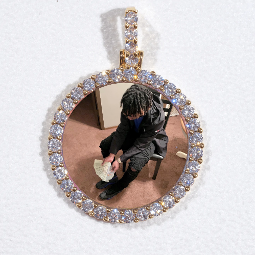 3D CIRCLE CUSTOM PICTURE PENDANT SMALL SIZE