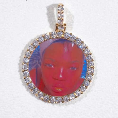 3D CIRCLE CUSTOM PICTURE PENDANT SMALL SIZE