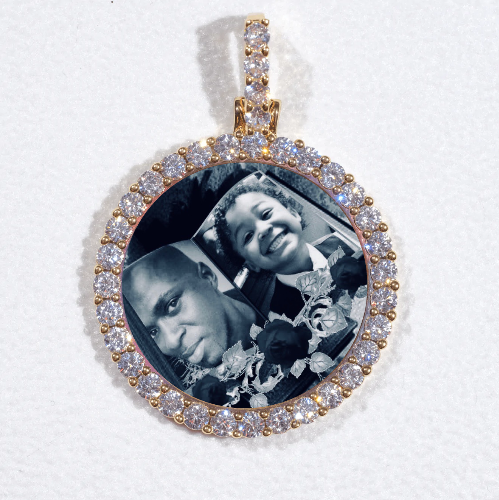 3D CIRCLE CUSTOM PICTURE PENDANT SMALL SIZE