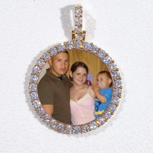 3D CIRCLE CUSTOM PICTURE PENDANT SMALL SIZE