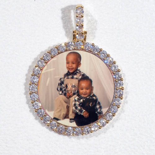 3D CIRCLE CUSTOM PICTURE PENDANT SMALL SIZE