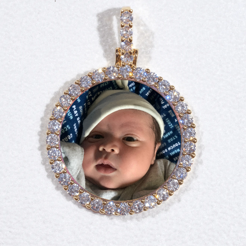 3D CIRCLE CUSTOM PICTURE PENDANT SMALL SIZE