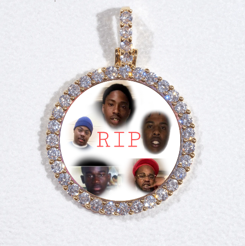 3D CIRCLE CUSTOM PICTURE PENDANT SMALL SIZE