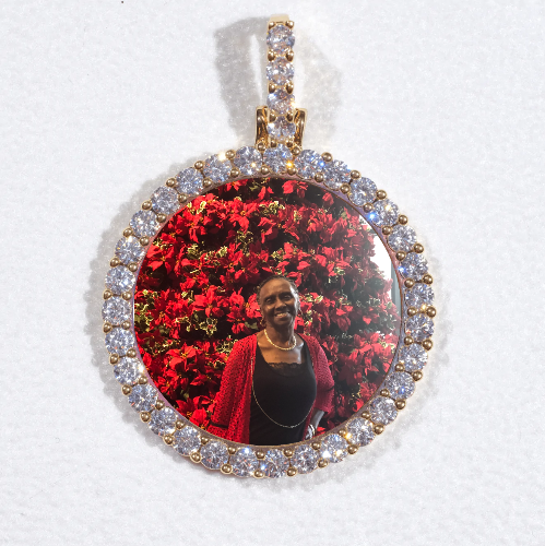 3D CIRCLE CUSTOM PICTURE PENDANT SMALL SIZE