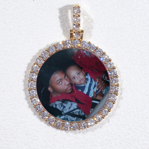 3D CIRCLE CUSTOM PICTURE PENDANT SMALL SIZE