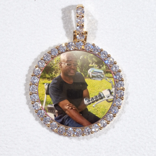 3D CIRCLE CUSTOM PICTURE PENDANT SMALL SIZE