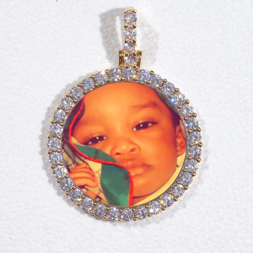 3D CIRCLE CUSTOM PICTURE PENDANT SMALL SIZE