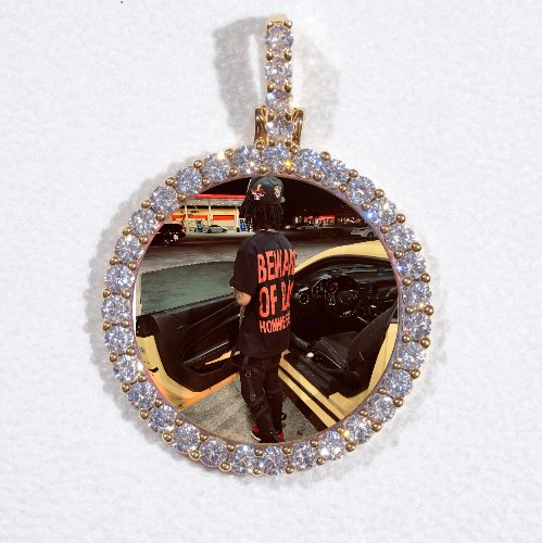 3D CIRCLE CUSTOM PICTURE PENDANT SMALL SIZE