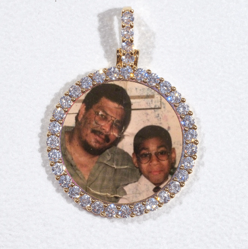 3D CIRCLE CUSTOM PICTURE PENDANT SMALL SIZE