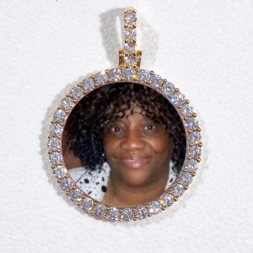 3D CIRCLE CUSTOM PICTURE PENDANT SMALL SIZE