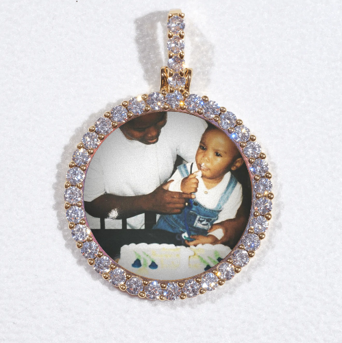 3D CIRCLE CUSTOM PICTURE PENDANT SMALL SIZE