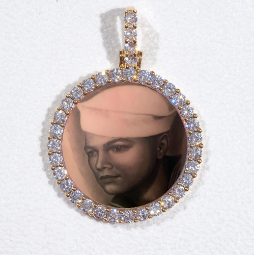 3D CIRCLE CUSTOM PICTURE PENDANT SMALL SIZE