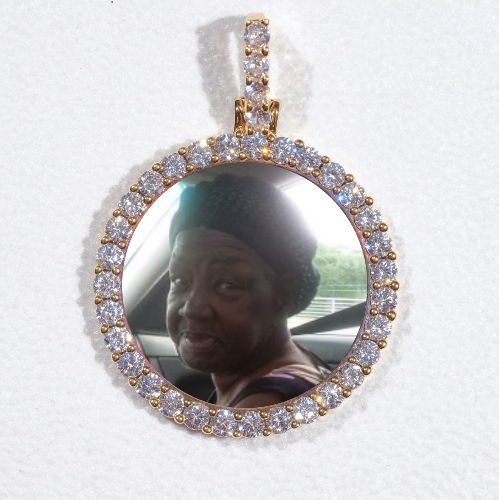 3D CIRCLE CUSTOM PICTURE PENDANT SMALL SIZE