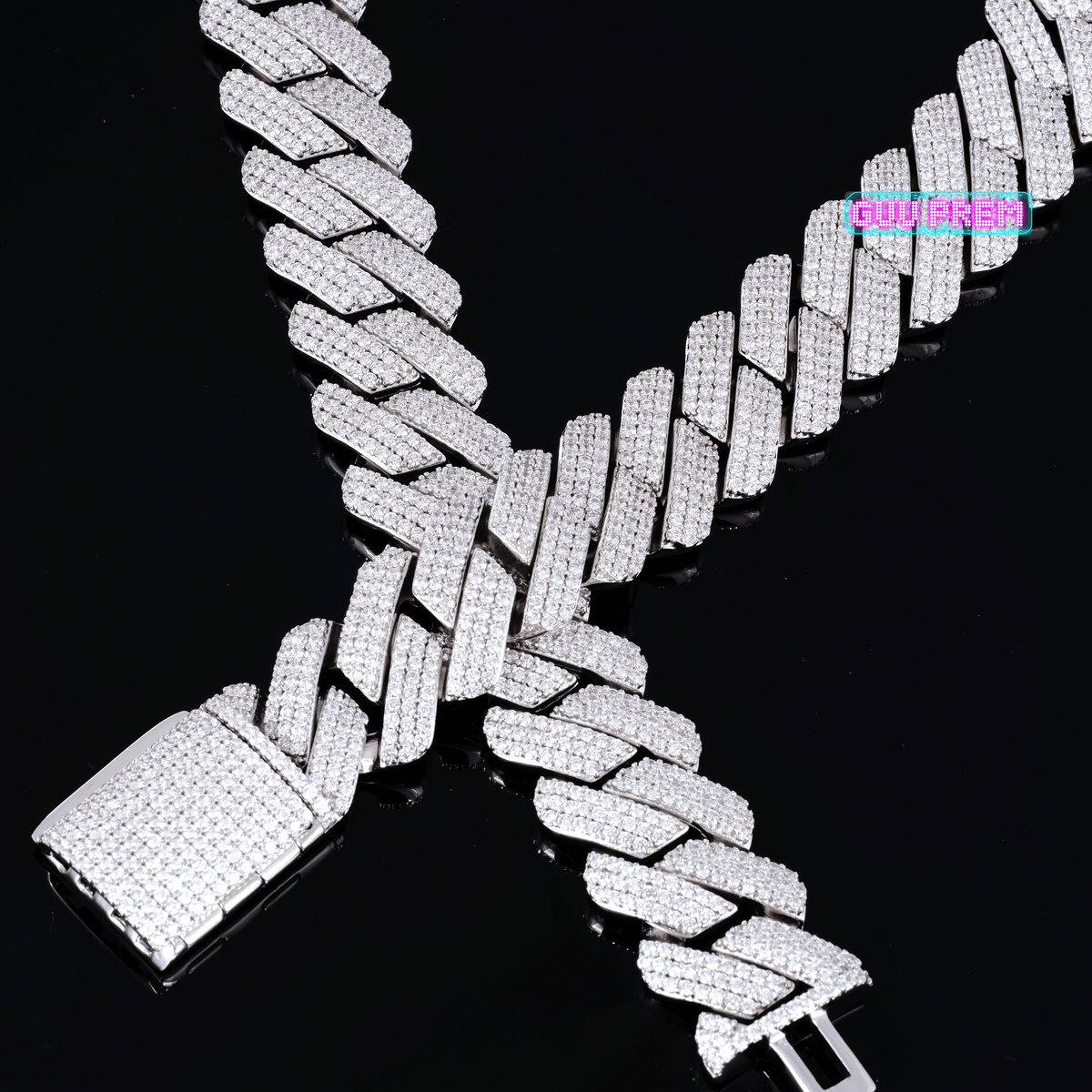 19mm Iced Prong Cuban Chain