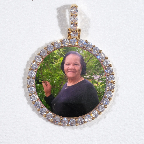3D CIRCLE CUSTOM PICTURE PENDANT SMALL SIZE