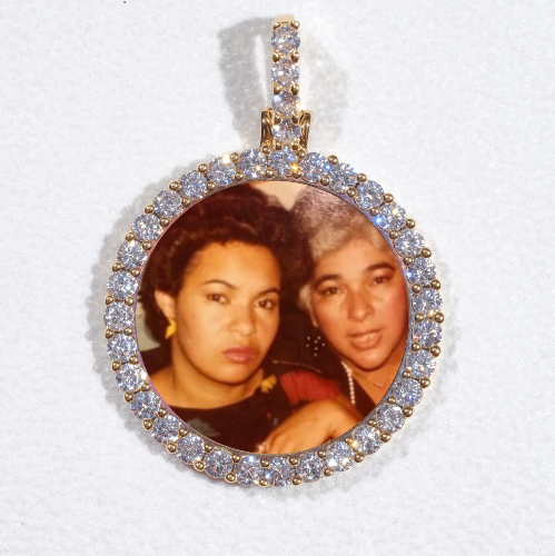 3D CIRCLE CUSTOM PICTURE PENDANT SMALL SIZE