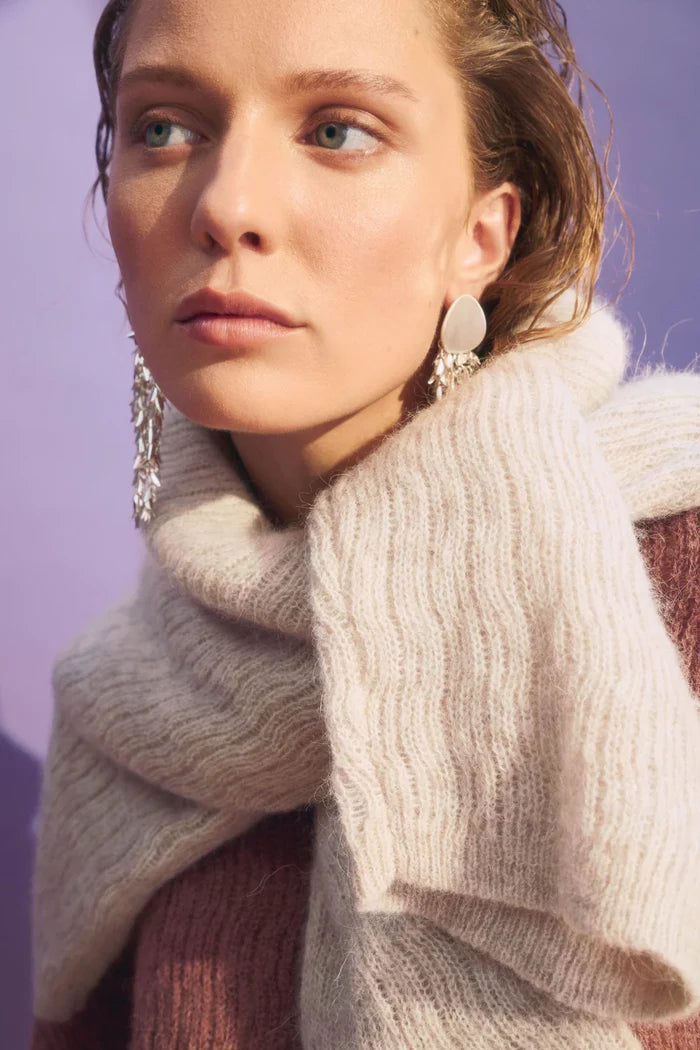 Elk - Agna Pattern Sweater - Ecru