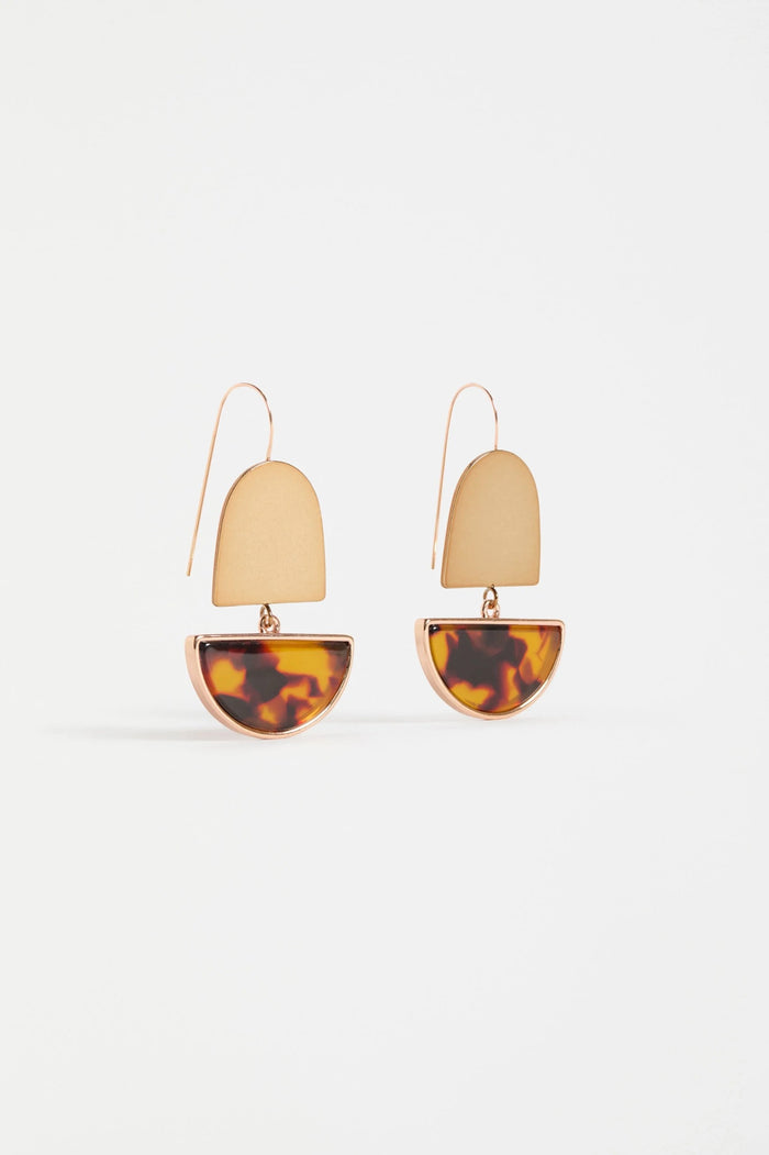 Elk - Heran Hook Earring - Brown