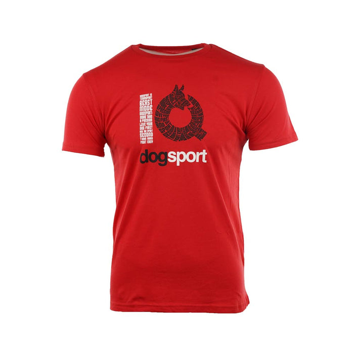 IQ Unisex T-Shirt Slogan Rot β Frontansicht