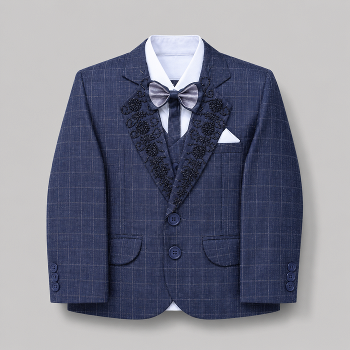 Royal Embroidered Boys Formal Five-Piece Suit GE7777