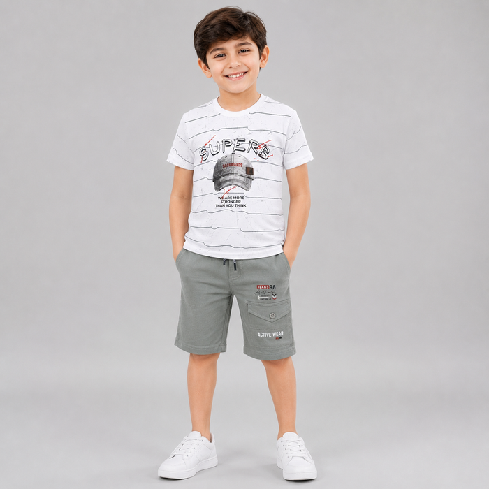 Superb Active Wear Boys Summer Set