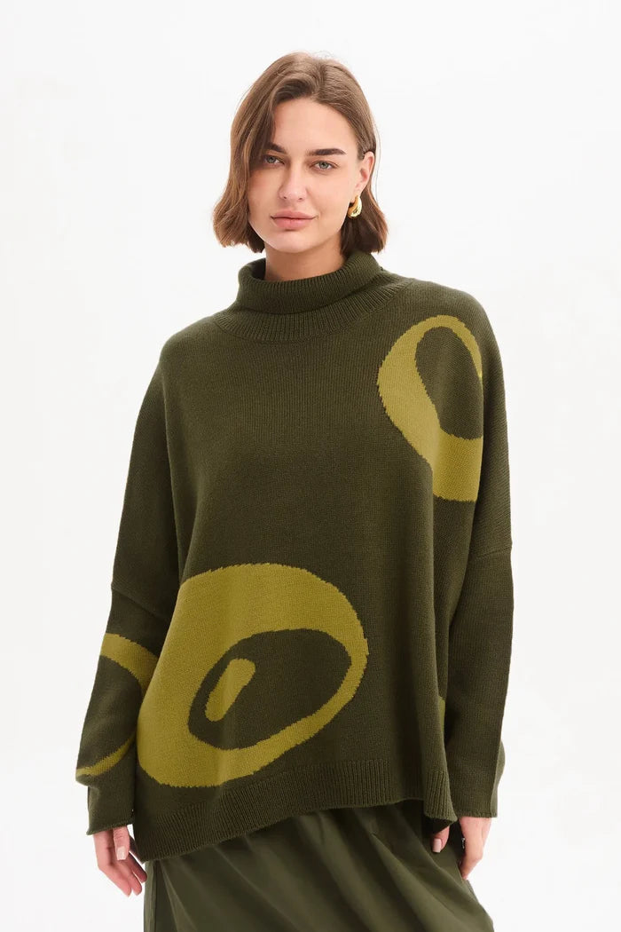 Tirelli - Retro Circle Print Top