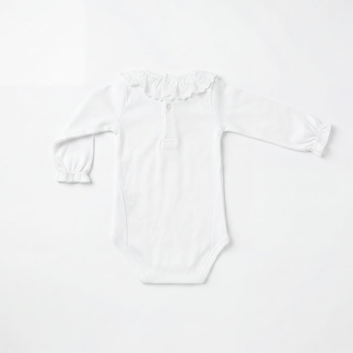 White Body Plumeti with Collar β view 3 β handcrafted in Spain β AGΓ Baby
