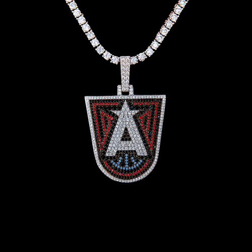Atlanta Dream Official WNBA Logo Pendant in White Gold