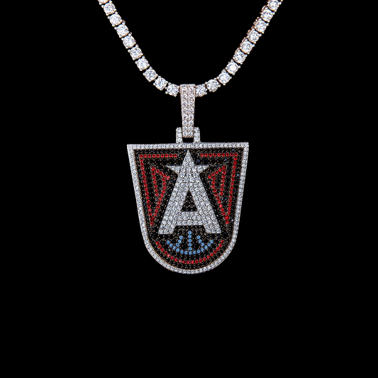 Atlanta Dream Official WNBA Logo Pendant in White Gold