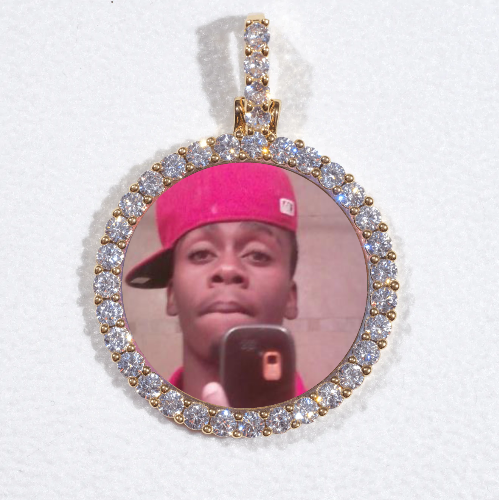3D CIRCLE CUSTOM PICTURE PENDANT SMALL SIZE