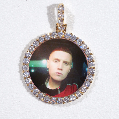 3D CIRCLE CUSTOM PICTURE PENDANT SMALL SIZE