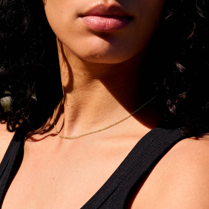 Cable Chain Necklace in Yellow Gold