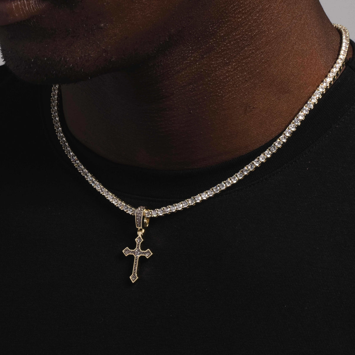10k Solid Gold Celtic Cross V.1 Pendant-Si Diamonds