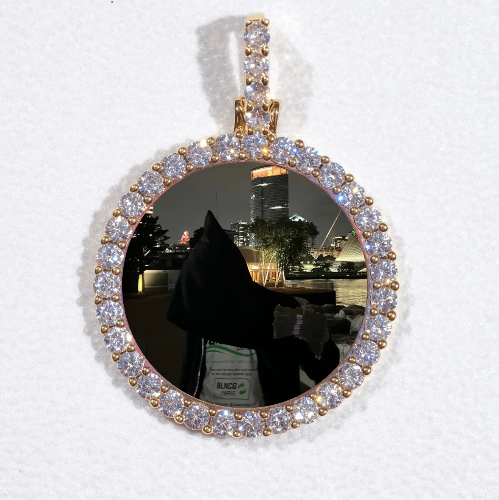 3D CIRCLE CUSTOM PICTURE PENDANT SMALL SIZE
