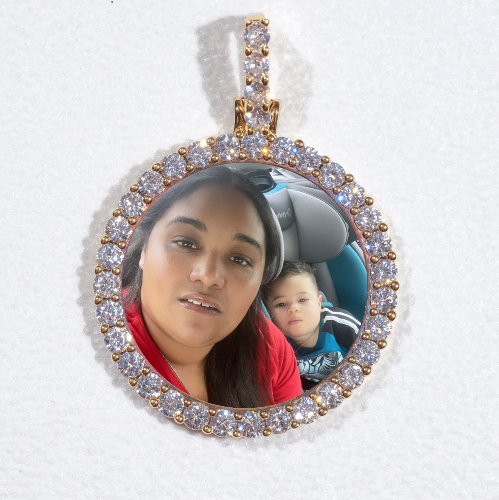 3D CIRCLE CUSTOM PICTURE PENDANT SMALL SIZE