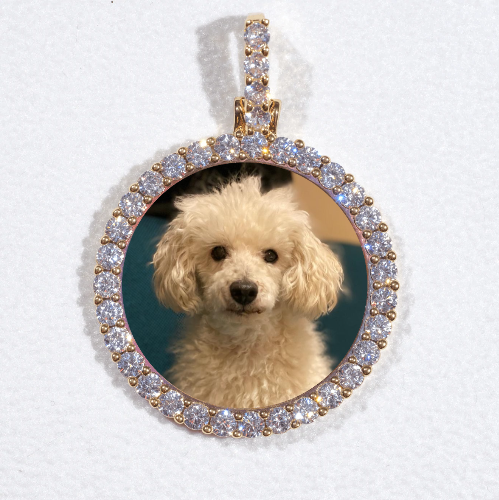 3D CIRCLE CUSTOM PICTURE PENDANT SMALL SIZE